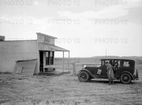 Family Going to Church to Pray for Rain, Grassy Butte, North Dakota, USA, Arthur Rothstein for Farm Security Administration, July 1936