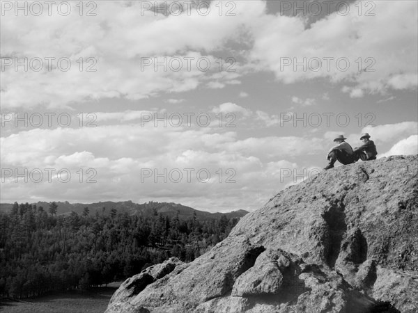 Two Cowboys, Custer State Park, South Dakota, USA, Arthur Rothstein for Farm Security Administration (FSA), May 1936