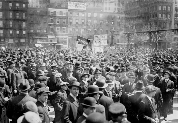 Anarchist Meeting, Union Square, New York City, New York, USA, Bain News Service, May 1, 1914