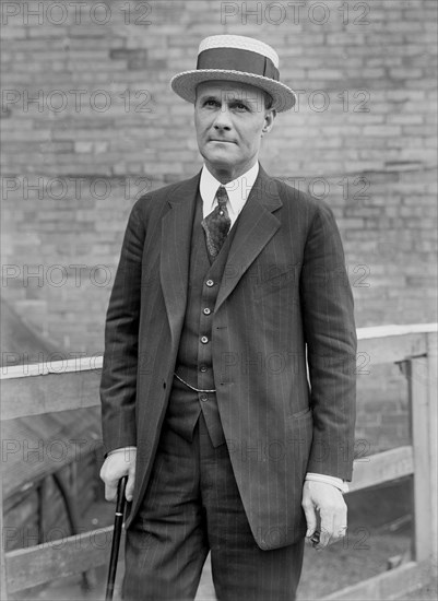 George Lewis "Tex" Rickard, American Boxing Promoter and Founder of New York Rangers Hockey Team, Portrait, Bain News Service, 1924