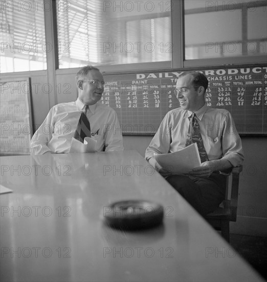 Production Supervisors, Chrysler Corporation Dodge Army Truck Plant, Detroit, Michigan, USA, Arthur S. Siegel for Office of War Information, August 1942