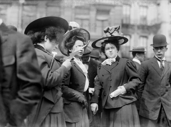 Female Socialists at Rally, Union Square, New York City, New York, USA, Bain News Service, May 1, 1908