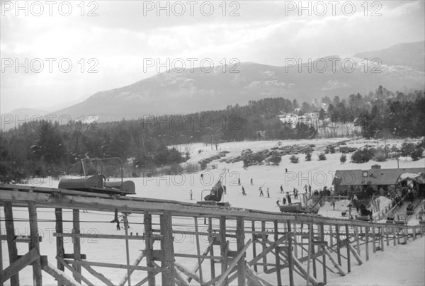 Ski Lift, Cranmore Mountain, North Conway, New Hampshire, USA, Marion Post Wolcott for Farm Security Administration, March 1940