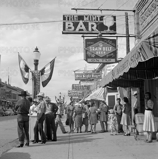 Street Scene, Main Street, Sheridan, Wyoming, USA, Marion Post Wolcott for Farm Security Administration, July 1941