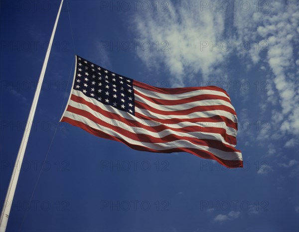 48-Star USA Flag, Fort Knox, Kentucky, USA, Alfred T. Palmer for Office of War Information, June 1942