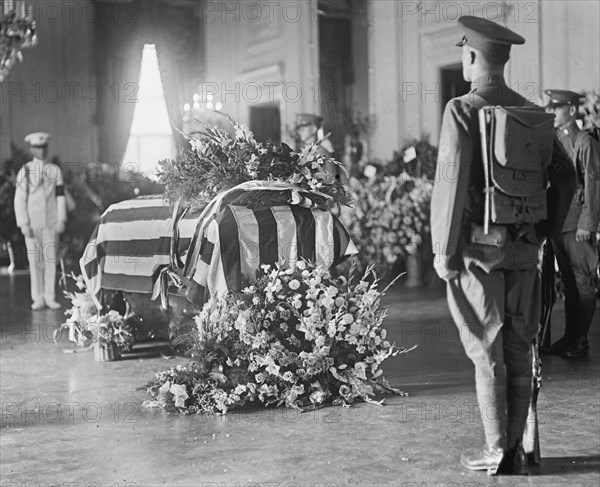 U.S. President Warren G. Harding Funeral, Washington DC, USA, National Photo Company, August 8, 1923