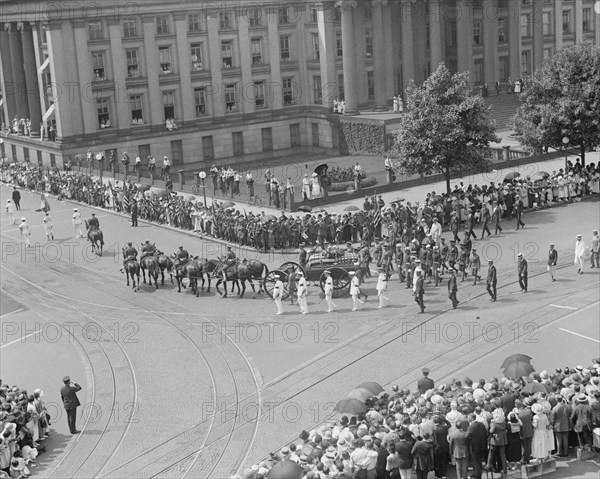 U.S. President Warren G. Harding Funeral, Washington DC, USA, National Photo Company, August 8, 1923