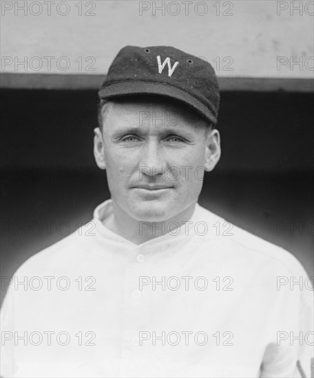 Walter Johnson, Major League Baseball Player, Washington Senators, Portrait, National Photo Company, 1924