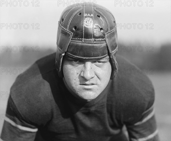 Football Player, George Washington University, Washington DC, USA, National Photo Company, 1924