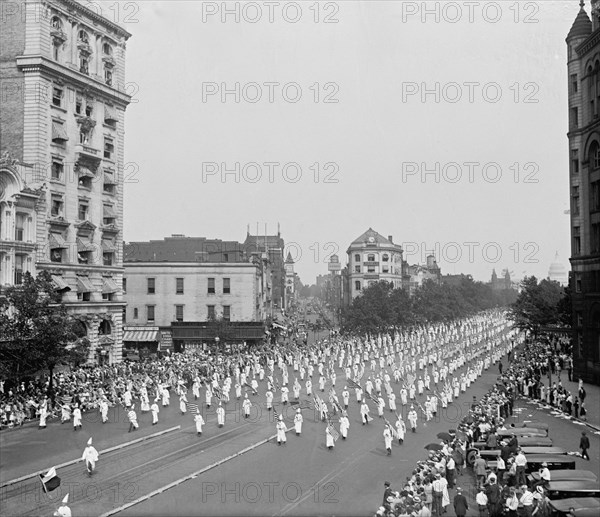 Ku Klux Klan Parade, Washington DC, USA, National Photo Company, August 1925