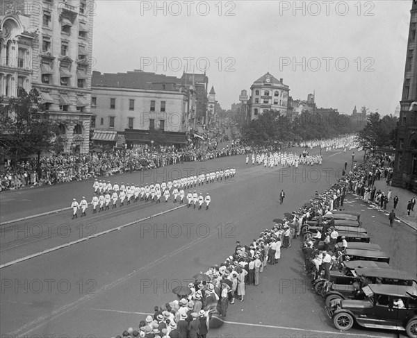 Ku Klux Klan Parade, Washington DC, USA, National Photo Company, August 1925