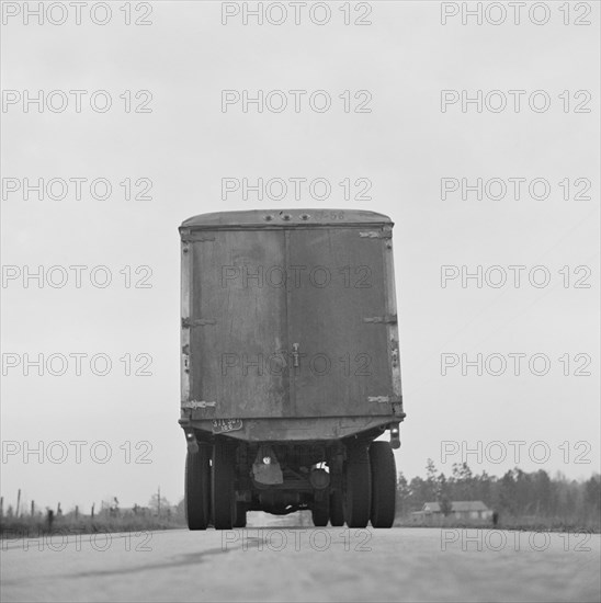 Rear View of Truck on Highway 29, Pensacola, Florida, USA, John Vachon for Office of War Information, March 1943