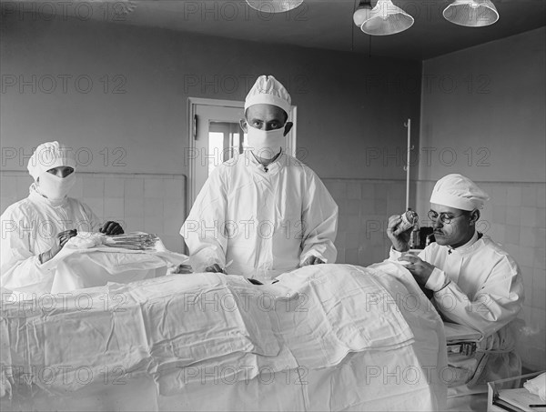 Surgeon Ready to Operate on Patient, National Photo Company, 1922