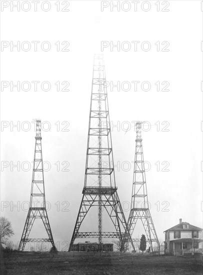 Government Radio Station, Arlington, Virginia, USA, Bain News Service, 1915
