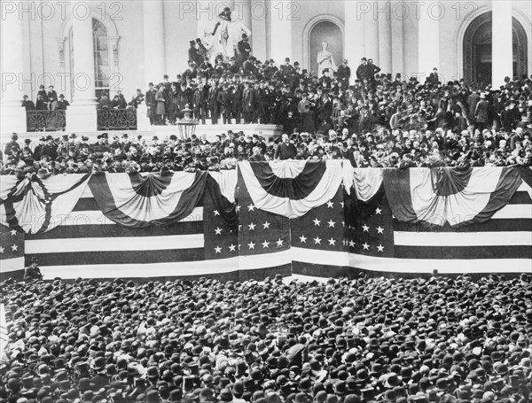 U. S. President Grover Cleveland Inauguration, Capitol Building, Washington DC, USA, Bain News Service, March 4, 1885
