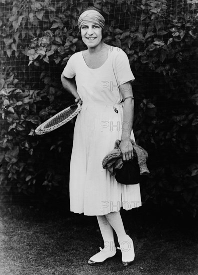 Suzanne Lenglen, French Tennis Player, Portrait, Bain News Service, 1921