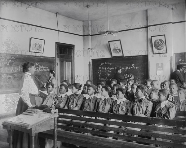 Students in Mathematics Class, Tuskegee Institute, Tuskegee, Alabama, USA, by Frances Benjamin Johnson, 1902