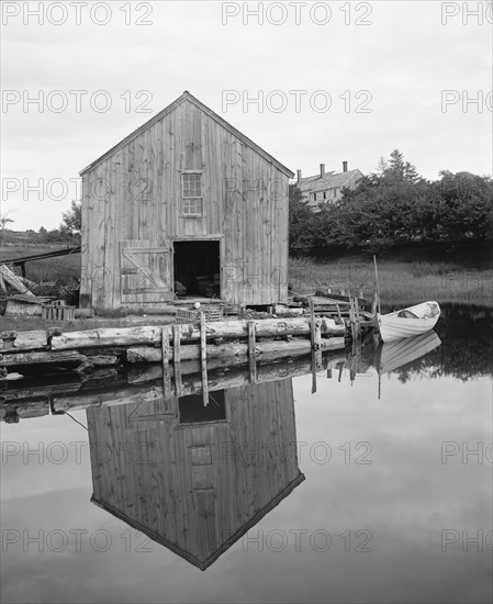 Old Fish House, Kennebunkport, Maine, USA, Detroit Publishing Company, 1905