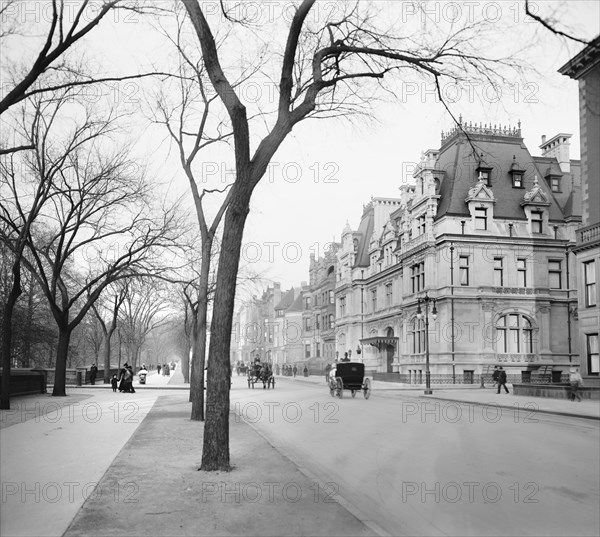 Fifth Avenue at 65th Street, New York City, New York, USA, Detroit Publishing Company, 1901