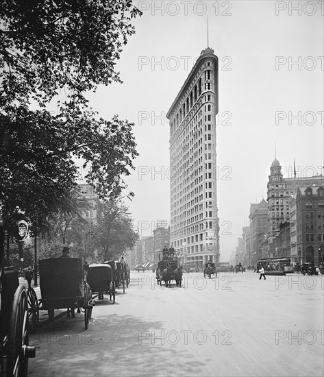 Flatiron Building, New York City, New York, USA, Detroit Publishing Company, 1902