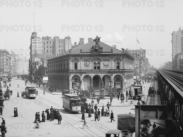 Herald Building, New York City, New York, USA, Detroit Publishing Company, 1903