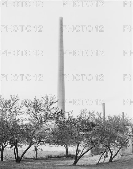 Eastman Kodak Chimney, Rochester, New York, USA, Detroit Publishing Company, 1905