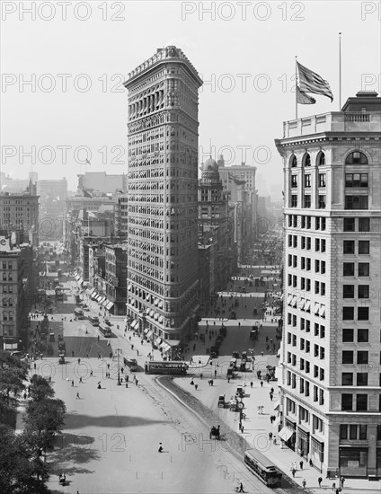Flatiron Building, New York City, New York, USA, Detroit Publishing Company, 1908