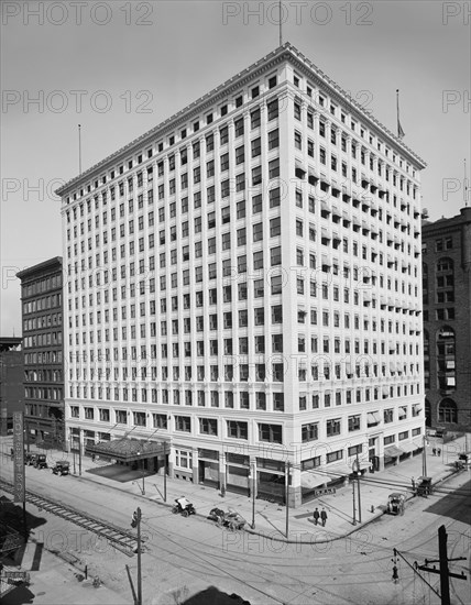 Brotherhood of Locomotive Engineers Building., Cleveland, Ohio, USA, Detroit Publishing Company, 1915