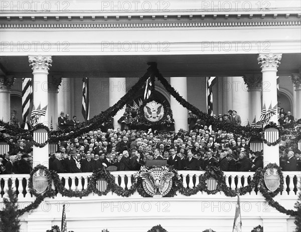 Inauguration of U.S. President Franklin Roosevelt, Washington DC, USA, Harris & Ewing, March 4, 1933