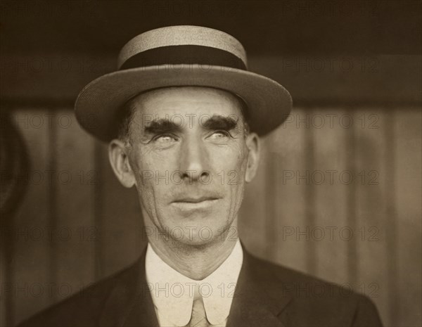 Connie Mack, Manager of Major League Baseball Philadelphia Athletics, Head and Shoulders Portrait by Paul Thompson, 1911