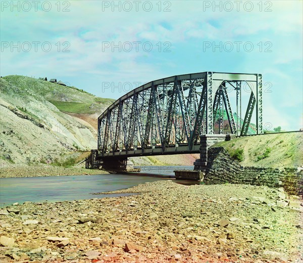 Bridge Across Katav River, near Factory, Katav-Ivanovsk, Russia, Prokudin-Gorskii Collection, 1910