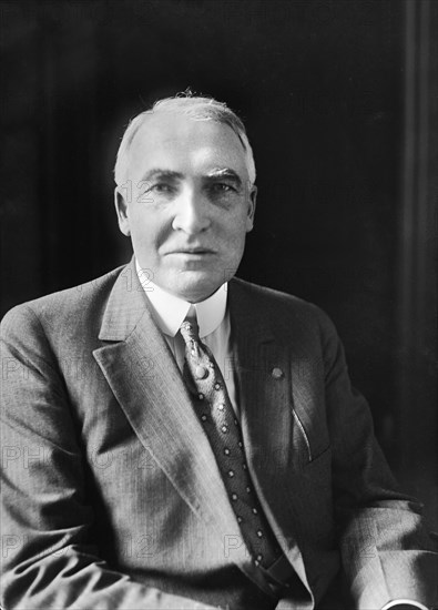 U.S. President Warren G. Harding, Portrait, Washington DC, USA, Harris & Ewing 1923