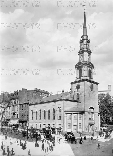 Park Street Church, Boston, Massachusetts, USA, Detroit Publishing Company, 1904