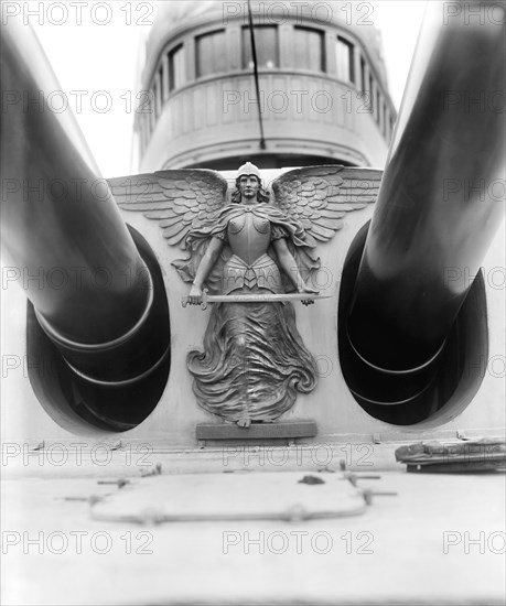 Figure of Victory, U.S.S. Massachusetts, Detroit Publishing Company, 1900