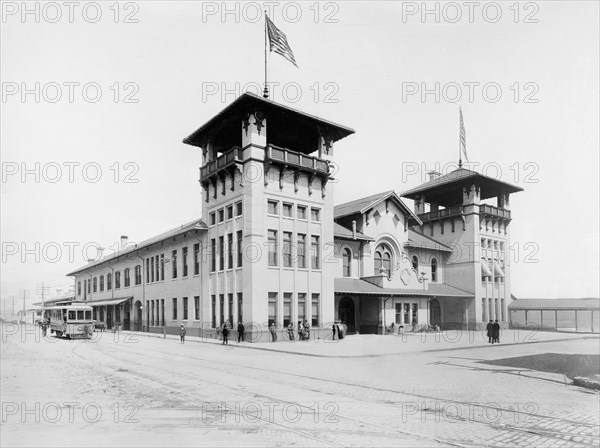 Union Station, Charleston, South Carolina, USA, Destroyed by Fire on January 11, 1947, Detroit Publishing Company, 1910