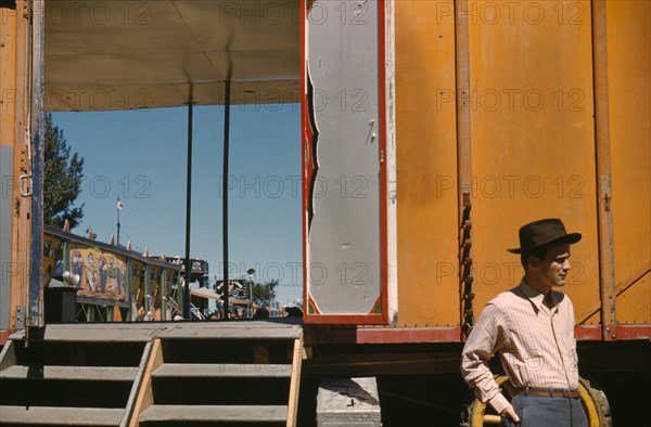 Vendor at State Fair, Rutland, Vermont, USA, Jack Delano for Farm Security Administration - Office of War Information, September 1941