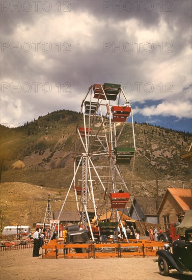 Ferris Wheel at Delta County Fair, Colorado, USA, Russell Lee for Farm Security Administration - Office of War Information, October 1940