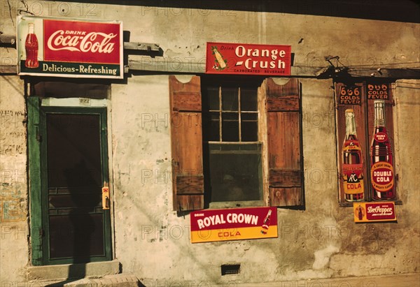 Rural Store Façade with Soft Drink Signs, Natchez, Mississippi, Marion Post Wolcott for Farm Security Administration, August 1940