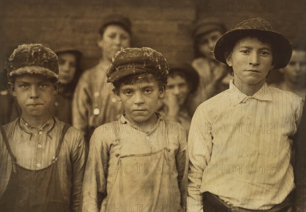 Doffers at Cotton Mill, Half-Length Portrait, Pell City, Alabama, USA, Lewis Hine for National Child Labor Committee, November 1910