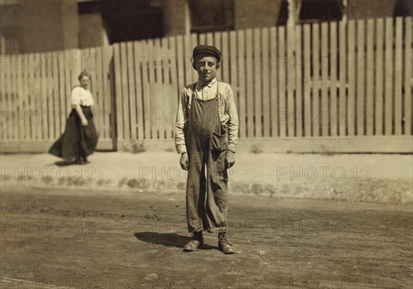 John Bachman, 14 years old, Textile Mill Worker, New Bedford, Massachusetts, USA, Lewis Hine for National Child Labor Committee, August 1911