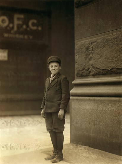 Young Boy Working at Inland Type Foundry, St. Louis, Missouri, USA, Lewis Hine for National Child Labor Committee, May 1910