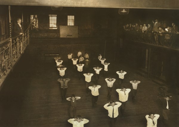 Gym Class, Henry Street Settlement, New York City, New York, USA, Lewis Hine for National Child Labor Committee, May 1910