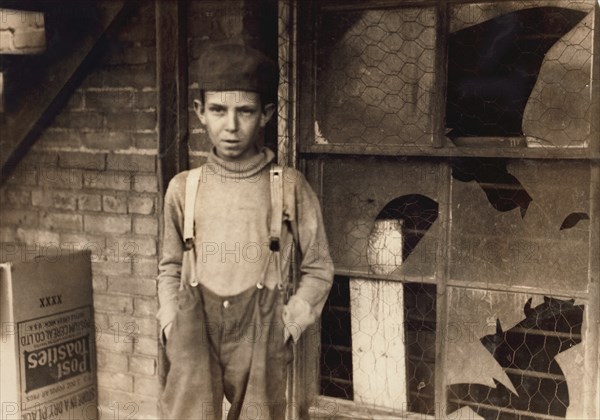 Glenn Dungey, 11-year-old Bakery Worker, Oklahoma City, Oklahoma, USA, Lewis Hine for National Child Labor Committee, April 1917