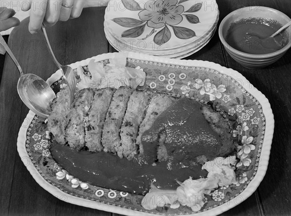 Baked Bean Loaf, a Nourishing and Healthy Meat Substitute, Ann Rosener for Office of War Information, October 1942