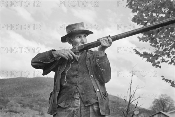 One of the Oldest Inhabitants in the Village of Nethers, Shenandoah National Park, Virginia, USA, Arthur Rothstein for U.S. Resettlement Administration, October 1935