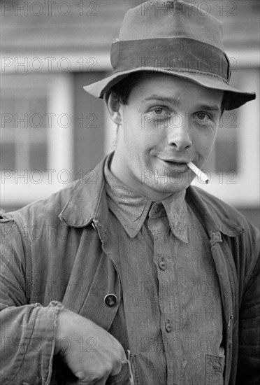 U.S. Grant Hallett, Resettled Tenant Farmer, Tompkins County, New York, USA, Arthur Rothstein for U.S. Resettlement Administration, September 1937