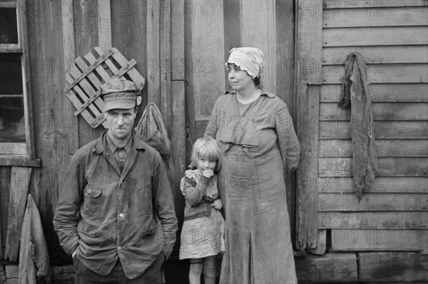 Rehabilitation Client with Family, Jackson County, Ohio, USA, Theodore Jung for U.S. Resettlement Administration, April 1936