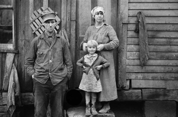 Rehabilitation Client with Family, Jackson County, Ohio, USA, Theodore Jung for U.S. Resettlement Administration, April 1936