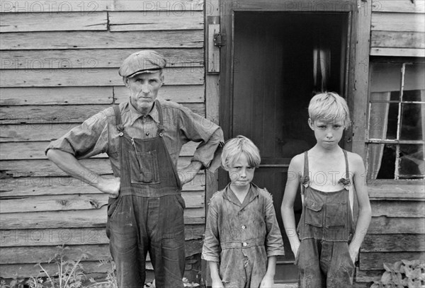 Family on Relief, near Urbana, Ohio, USA, Ben Shahn, Farm Security Administration, August 1938
