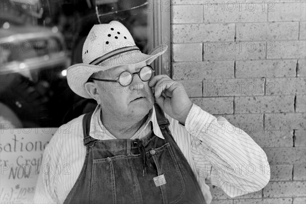 Farmer in Town, Frederick, Oklahoma, USA, Russell Lee, Farm Security Administration, June 1939